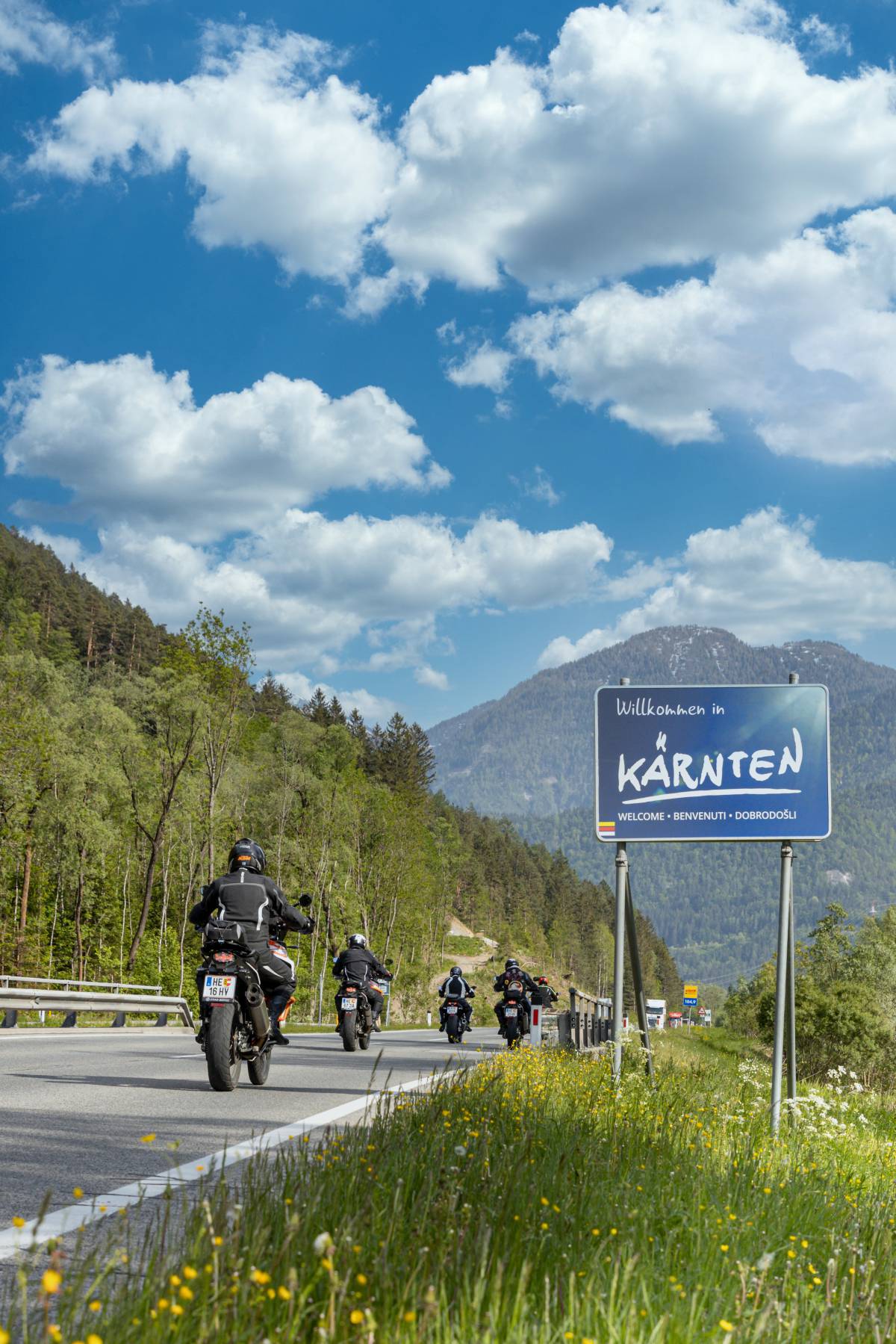 Motorradfahrer in Kärnten